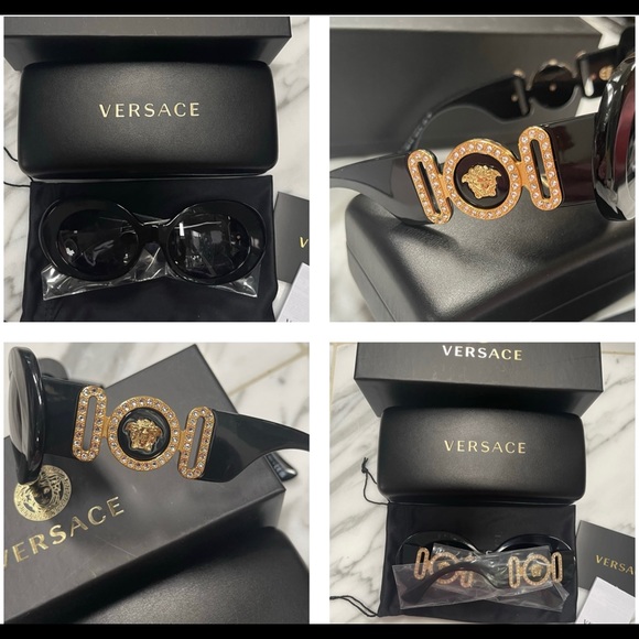 VERSACE MEDUSA OVAL AS SEEN ON EMILY RATAJKOWSKI FOR 2022 VERSACE CAMPAIGN - Picture 16 of 16